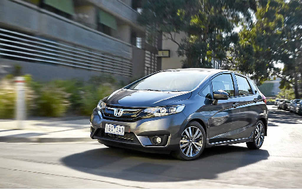 NEAT STYLING: The third- generation Jazz has a funky, arrow-like shape. NEAT STYLING: The third- generation Jazz has a funky, arrow-like shape.